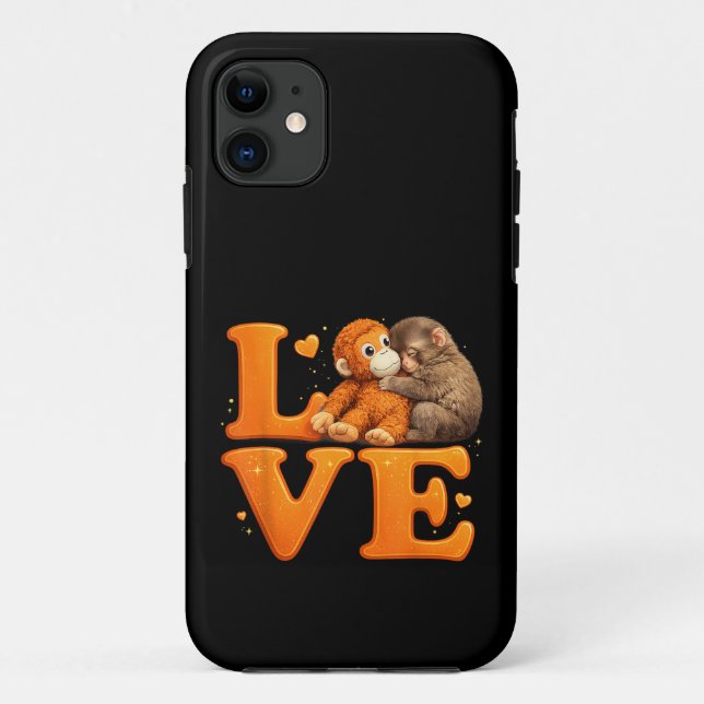 Coques Case-Mate iPhone Accroche-Toi Singe Mignon Bébé Macaque  (Dos)