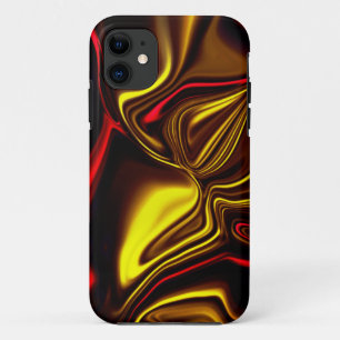 Case-Mate iPhone Case Accroches rouges et dorées courbées avec parties s