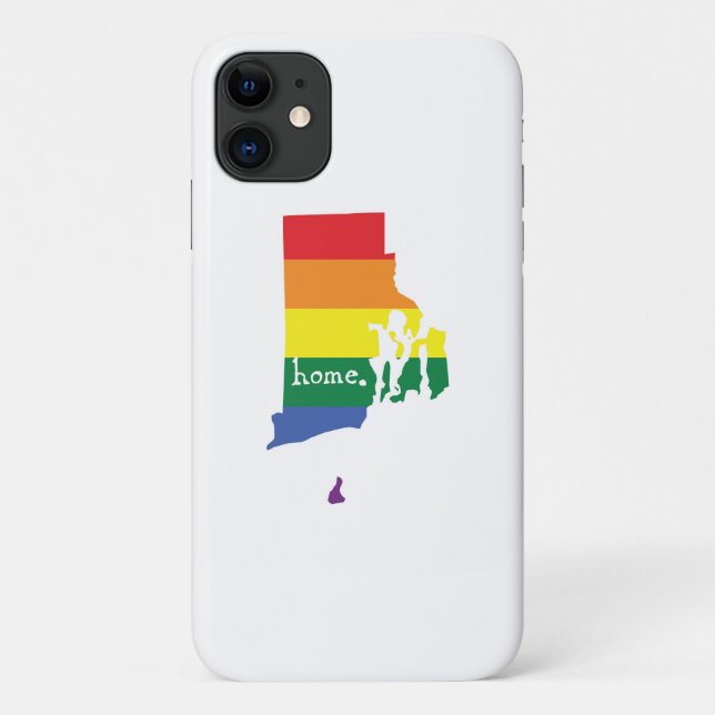 Coques Case-Mate iPhone Accueil Gay pride| Rhode Island (Dos)