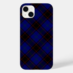 Coque Case-Mate iPhone Accueil tartan bleu noir plaid
