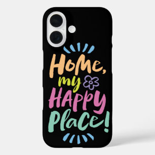 Coque Pour iPhone 16 ACCUEILLE mon Happy Place ! Corps domestique confo