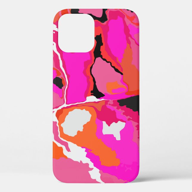 Coques Case-Mate iPhone Acid Vivid Digital Psychedelic Bright Background.  (Verso)