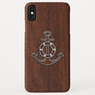 Coque Case-Mate iPhone Acier Ancre en acajou marin humide