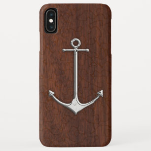 Coque Case-Mate Pour iPhone Acier Ancre en acajou marin humide