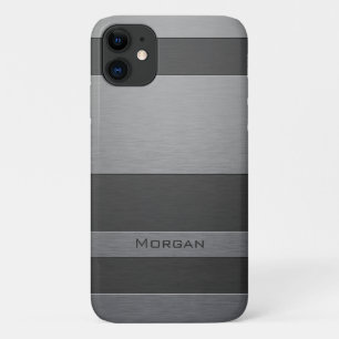 Coque Case-Mate Pour iPhone Acier brossé - Ajoutez Votre Nom