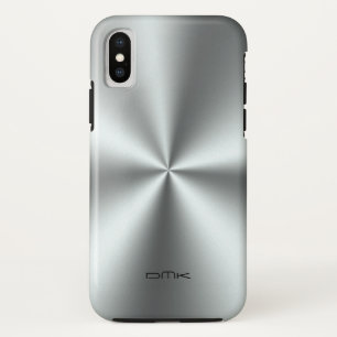 Case-Mate iPhone Case Acier inoxydable en argent métallique