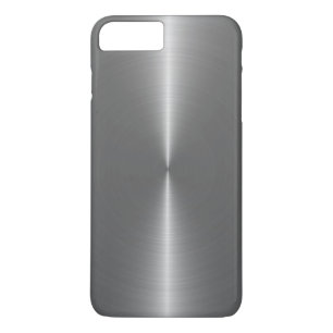 Coques Pour iPhone Acier inoxydable métallique gris-argent