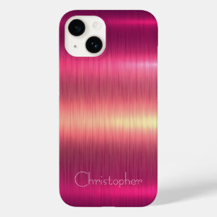 Coque Case-Mate iPhone Acier inoxydable rose et argent en titane Imprimer