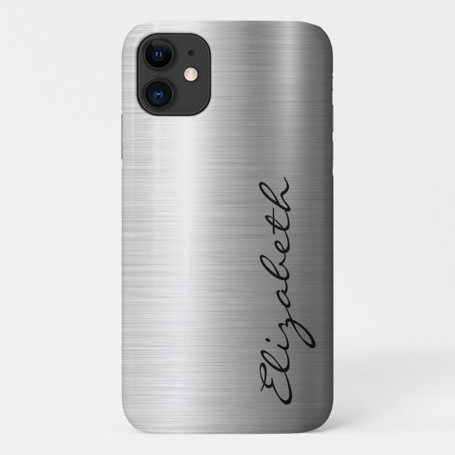 Coques Case-Mate iPhone Acier métallique inoxydable Revêtement en métal Co (Dos)