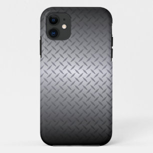 Coque Case-Mate iPhone Acier noir à brillant Fond Arrière - plan
