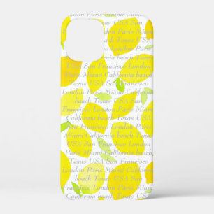 Case-Mate iPhone Case Acitrus motif d'été moderne tendance mignon jaune