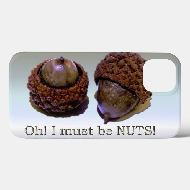Coques Case-Mate iPhone Acorns - Oh, Je Dois Être Noix (Verso (horizontal))