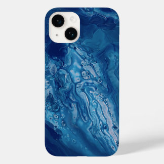 Coque Case-Mate iPhone Acrylique rose Bleu Pourrissant L'Art Liquide Abst