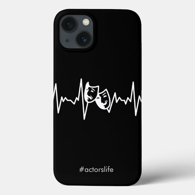 Coques Case-Mate iPhone "#actorslife" Théâtre Masques & Pulse Thespian (Verso)