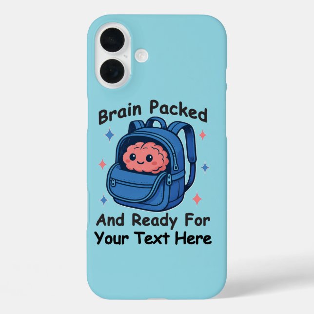 Coques Case-Mate iPhone Adaptable "Prêt pour le cerveau" (Verso)