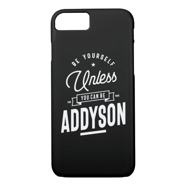 Coques Case-Mate iPhone Addyson Nom personnalisé Anniversaire (Dos)