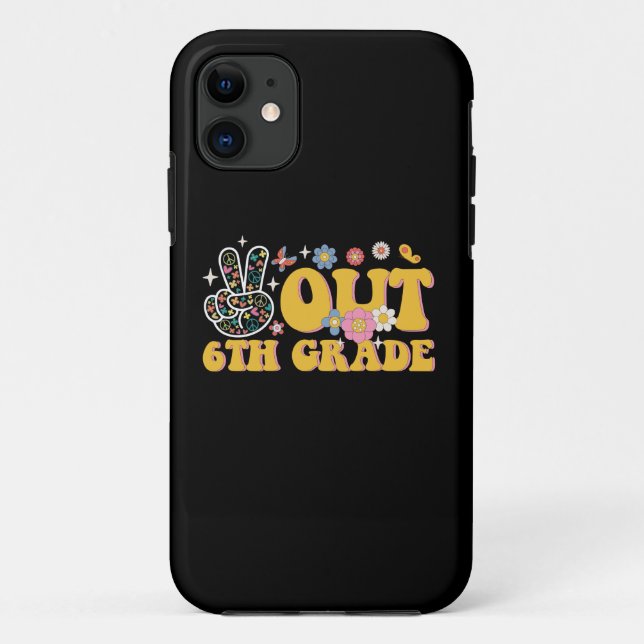 Coques Case-Mate iPhone Adieu 6e année super dernier jour d'école (Dos)