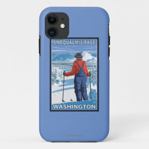 Coques Pour iPhone Admirer de skieur - passage de Snoqualmie,