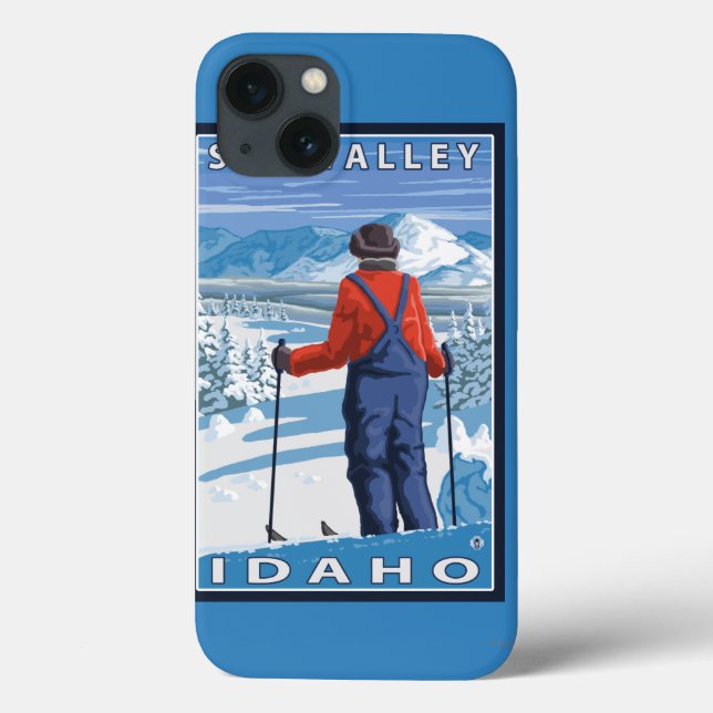 Coques Case-Mate iPhone Admirer de skieur - Sun Valley, Idaho (Verso)