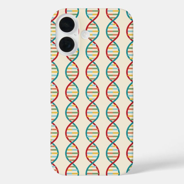 Coques Case-Mate iPhone ​ ADN ​ Mid Century Moderne Biologie STEM Crème à  (Verso)