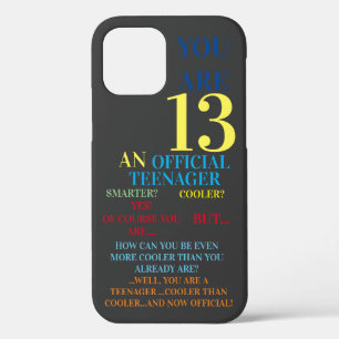 Case-Mate iPhone Case Adolescent officiel 13e anniversaire garçon