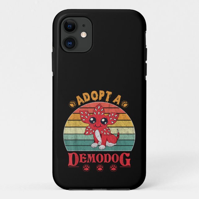 Coques Case-Mate iPhone Adopter un demodog cadeau drôle pour les amateurs  (Dos)