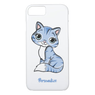 Case-Mate iPhone Case Adorable Blue Kitten Big Eyes Personnaliser