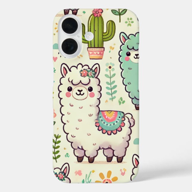 Coques Case-Mate iPhone Adorable Boîtier téléphonique Alpaca 🦙 📱 (Verso)