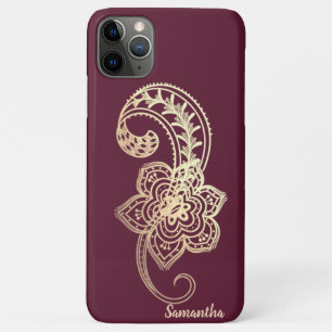 Case-Mate iPhone Case Adorable Chic Gold Paisley