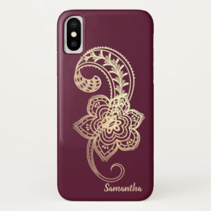 Case-Mate iPhone Case Adorable Chic Gold Paisley - Personnalisé