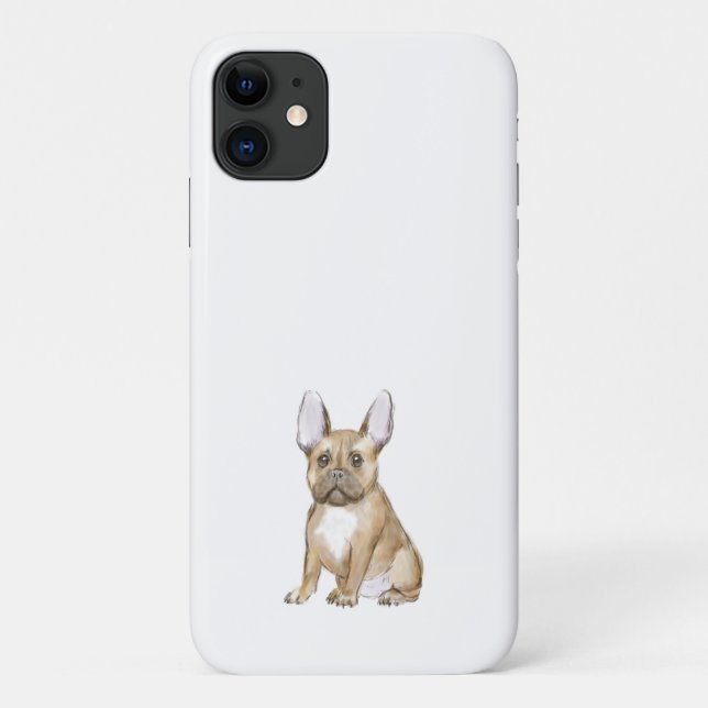 Coques Case-Mate iPhone Adorable chiot français bulldog (Dos)
