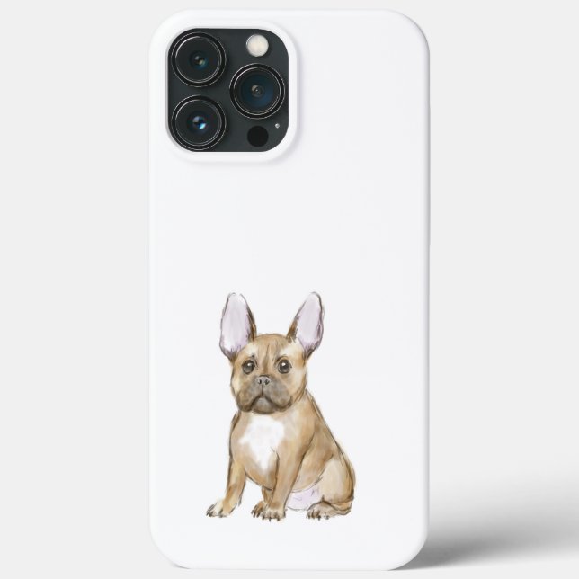 Coques Case-Mate iPhone Adorable chiot français bulldog (Verso)
