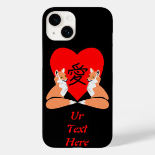 Coque Case-Mate iPhone Adorable Fox Cartoon Love Heart