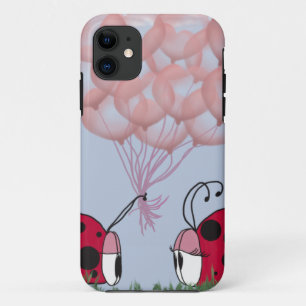Case-Mate iPhone Case Adorable Ladybug Avec Joli Bouquet De Balloon Rose