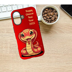 Coque Pour iPhone 16 Adorable serpent de bébé chinois Nouvel An