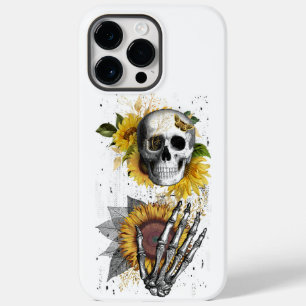 Coque Case-Mate iPhone Adorables Halloween crâne et tournesol