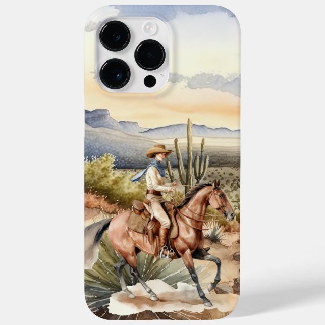 Coques Case-Mate iPhone adorant le désert de cowgirl mignonne (Verso)
