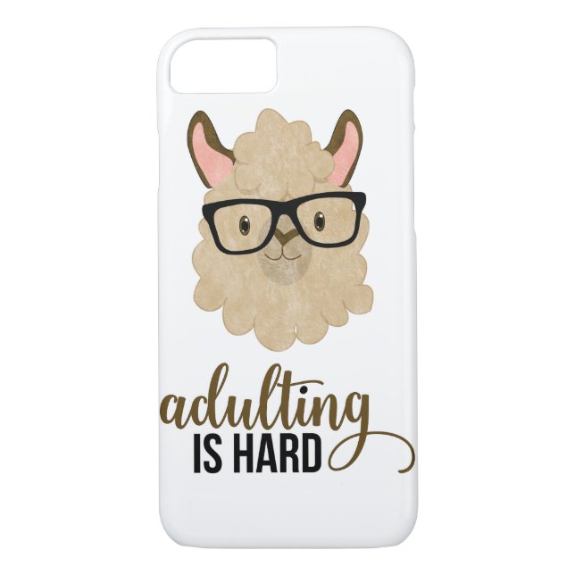 Coques Case-Mate iPhone Adulte drôle est dur Hipster Llama (Dos)