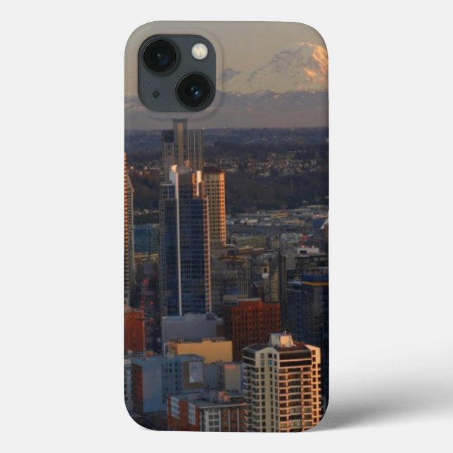 Coques Case-Mate iPhone Aerial view of Seattle city skyline 2 (Verso)