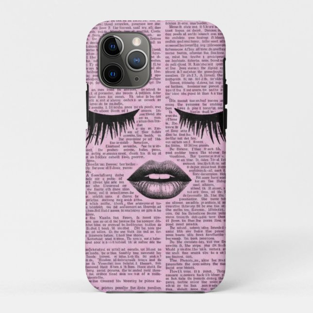 Coques Case-Mate iPhone Aesthetic Pink Face Art Tough iPhone Case (Dos)