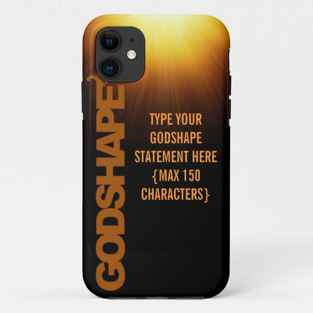 Coques Case-Mate iPhone AFFAIRE 3 de TÉLÉPHONE de déclaration de GodShape (Dos)