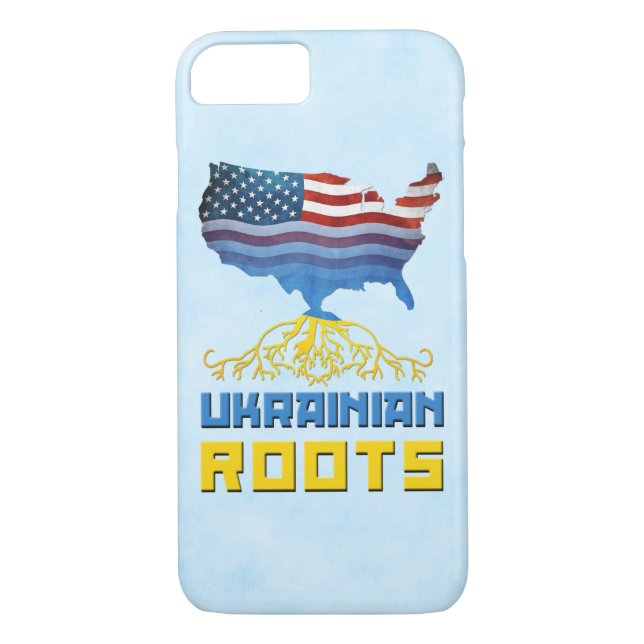 Coques Case-Mate iPhone Affaire téléphonique des racines ukrainiennes amér (Dos)