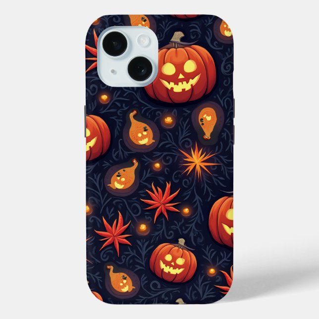 Coques Case-Mate iPhone Affaire téléphonique du Motif Citrouille Halloween (Verso)
