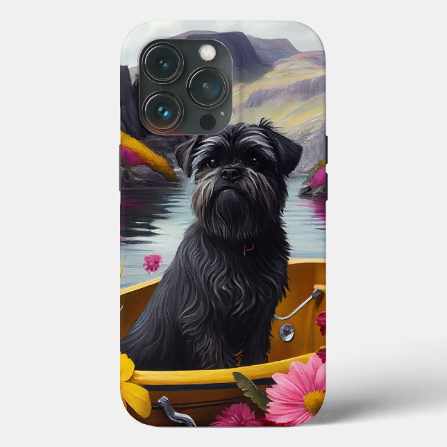 Coques Case-Mate iPhone Affenpinscher Chien sur une pagaie : une aventure  (Verso)