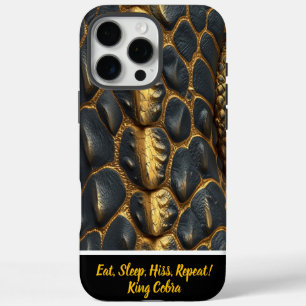 Coque iPhone 16 Pro Max Affichage artistique des textures de peau de serpe