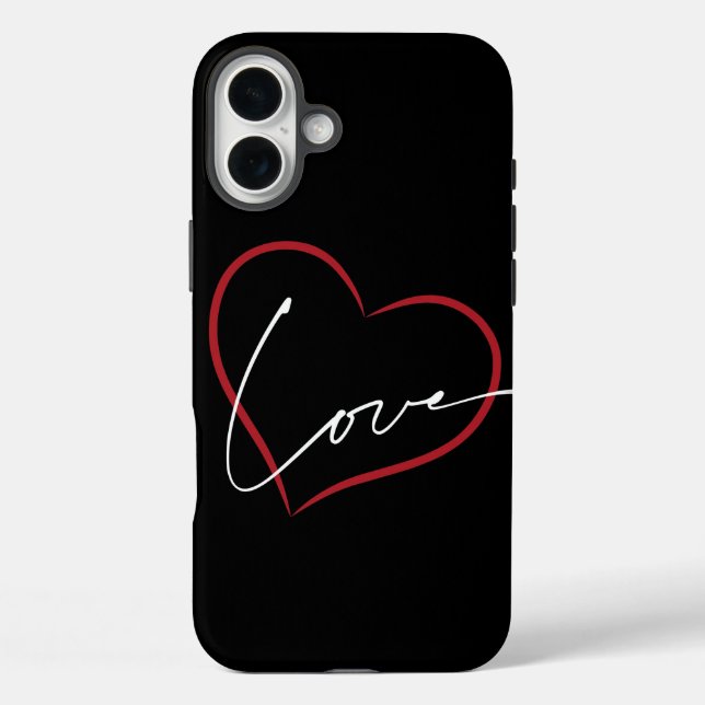 Coques Case-Mate iPhone affiche d'amour manuscrite  (Verso)