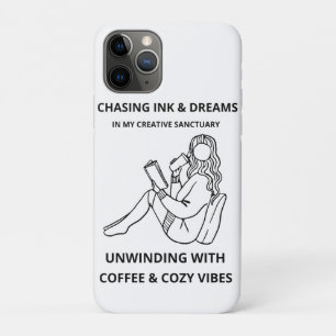 Case-Mate iPhone CASE AFFICHE D'ART EN LIGNE MINIMALISTE FEMME LISANT &