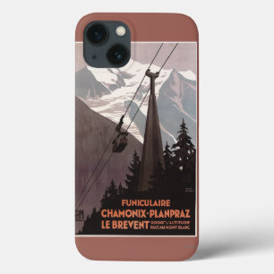 iPhone 13 Case Affiche de funiculaire de Funiculaire Le Brevent