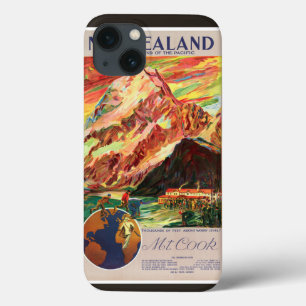 Coque Case-Mate iPhone Affiche de New Zealand Mt.