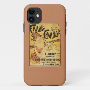 Coques Pour iPhone Affiche de publicité d'E. Deb Ray Champagne